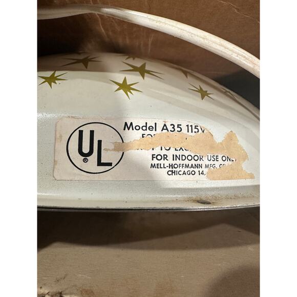 Vintage '62 Holly Time Tree Turner w/ Box Starburst Pattern | Model A35 | Works - Picture 5 of 5